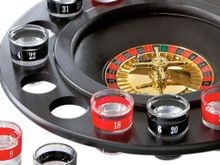 Игра настольная &quot; Пьяная рулетка&quot;.  Комплект: рулетка, 16 рюмок, 2 шарика. Красочная картонная упаковка. :(Q16B  Новинка!!!):