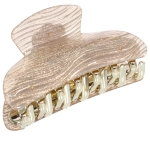 Заколка-краб для волос « ЭЙФОРИЯ», эва, микс 6 цветов, 8см (блистер Кокетка)