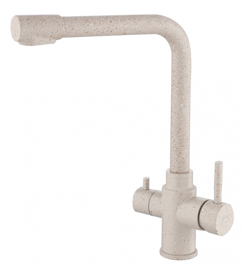 15085-B Смес. из НЕРЖ. для кух. под. фильт (СВ. БЕЖ.) HANSEN  (20/1шт)