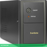 Источник бесперебойного питания ExeGate Power Back BNB-650.LED.AVR.EURO.RJ.USB (EP285555RUS)