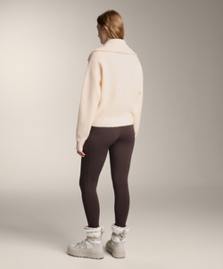 Oysho Куртка вязаная с высоким воротником, экрю