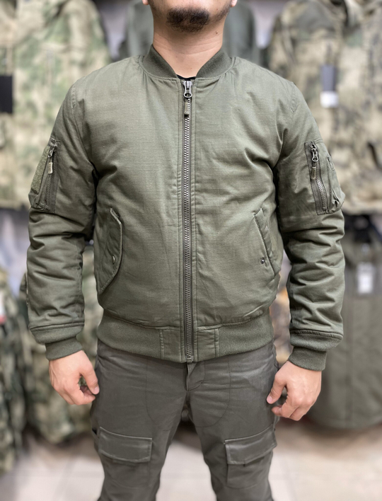 Бомбер Tactical RipStop flight jacket Олива