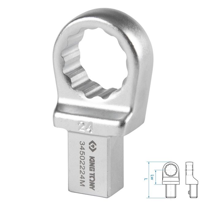 KING TONY (34502224M) Насадка накидная серии "FIT", 24 мм, 14х18 мм