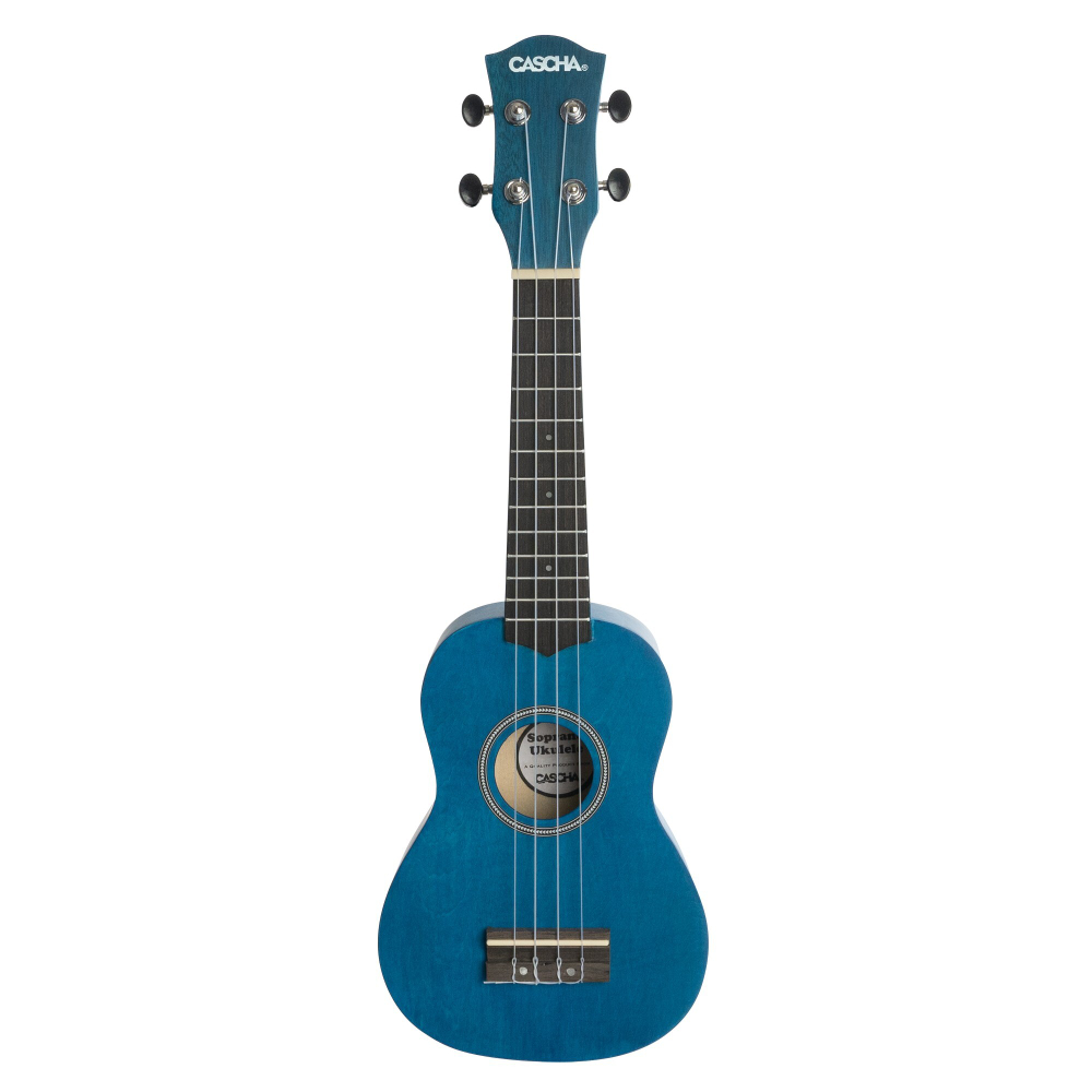 CASCHA HH 3962 Soprano Ukulele Blue (чехол и 3 медиатора в комплекте)