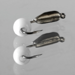 Мормышка Владимирская 426 "Гвоздик с белым шариком", с коронкой, 2.5мм, 0.6гр (15шт/уп)