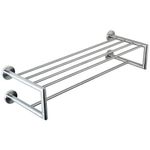 Полка для полотенец 655 мм нерж. сталь NIZA 16854.S матовый