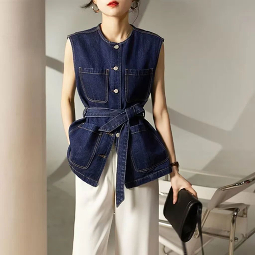 Джинсовый жилет