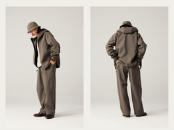 Куртка Nothomme Blue Wool-Textured Hardshell Jacket