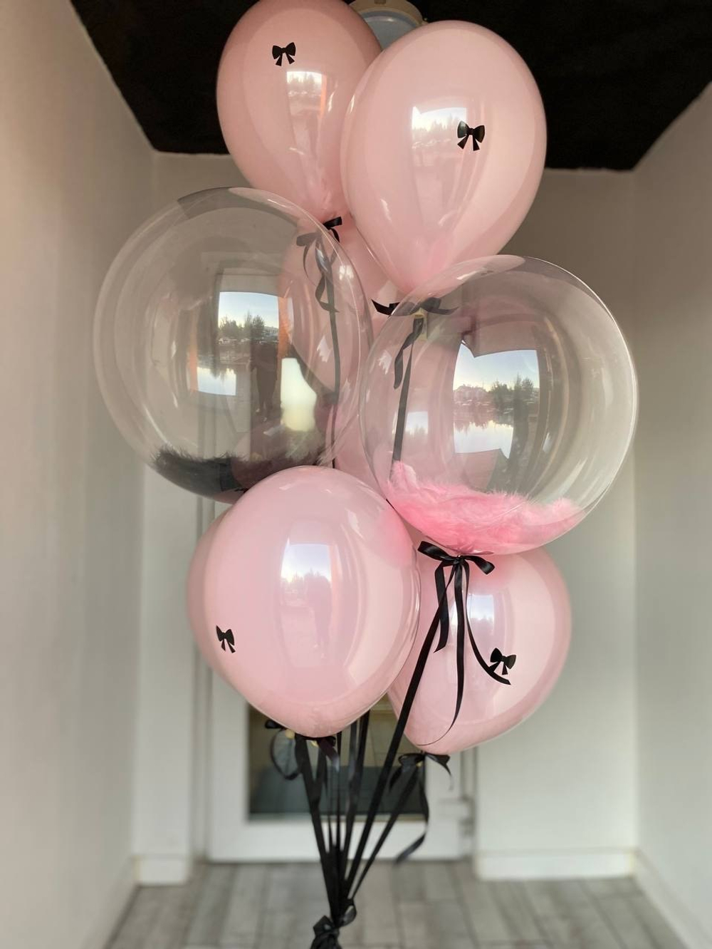 Воздушные шары с перьями №1343