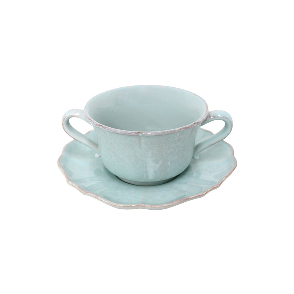 Чаша с блюдцем, Turquoise, 0,4 л., IM511-BLU(SSS02-00804C)