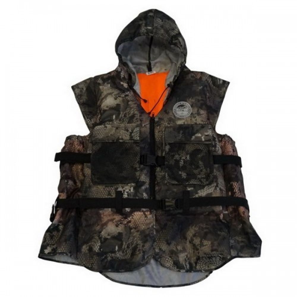 Жилет спасательный "Рыболов" 90-140кг, Камуфляж, Extreal