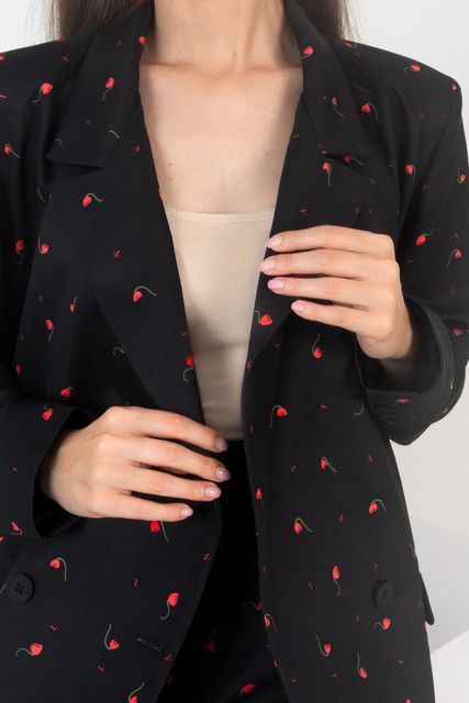 ПИДЖАК С ПРИНТОМ BLACK TULIP. PROF