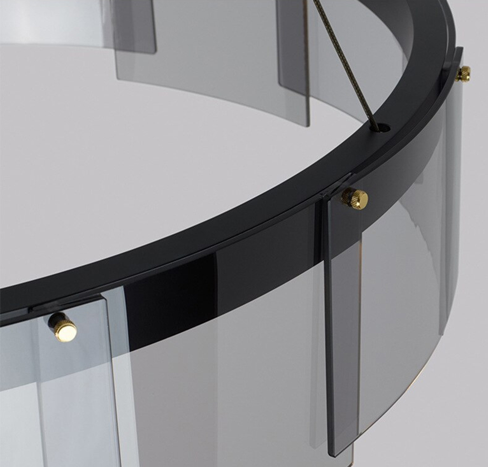 Люстра D8825P/L black/smoky