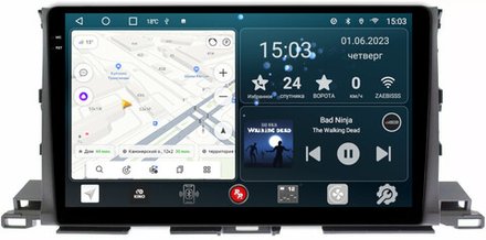 Магнитола для Toyota Highlander 3 2014-2020 - RedPower 184 Android 10, QLED+2K, ТОП процессор, 6Гб+128Гб, CarPlay, SIM-слот