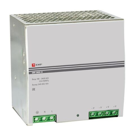 Блок питания на дин рейку 24В EKF PROxima DRP-240W-24