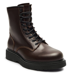 Кожаные высокие сапоги Calvin Klein - коричневый(HM0HM01575)