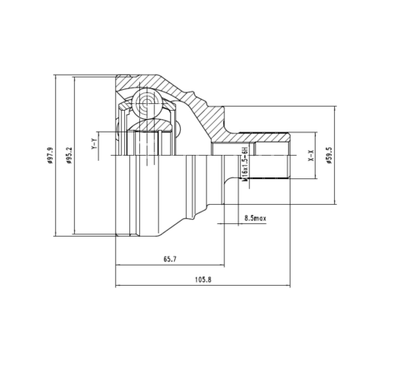 EWIGER - EW121150243-EWI - Joint Kit, drive shaft