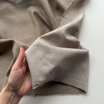 Тонкая рубашечная джинса Бежевая