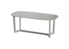 Стол обеденный Cross 2 200*95 см (светло-серый)