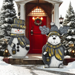 Фигура Bigdecor modern декоративная снеговик
