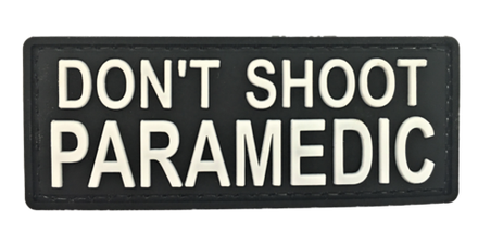Шеврон Paramedic Dont Shoot PVC 3х8 см