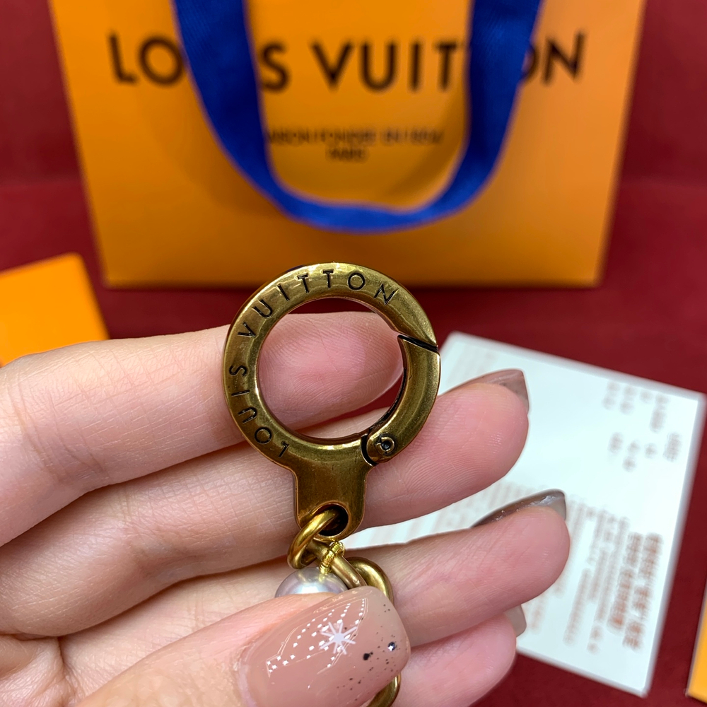 Louis Vuitton Chain Belt Pearls Bag Charm