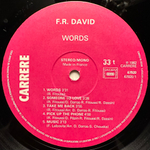 F-R David - Words (Франция 1982г.)