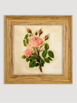 Картина настенная интерьерная в раме "под дерево" 26*26 см