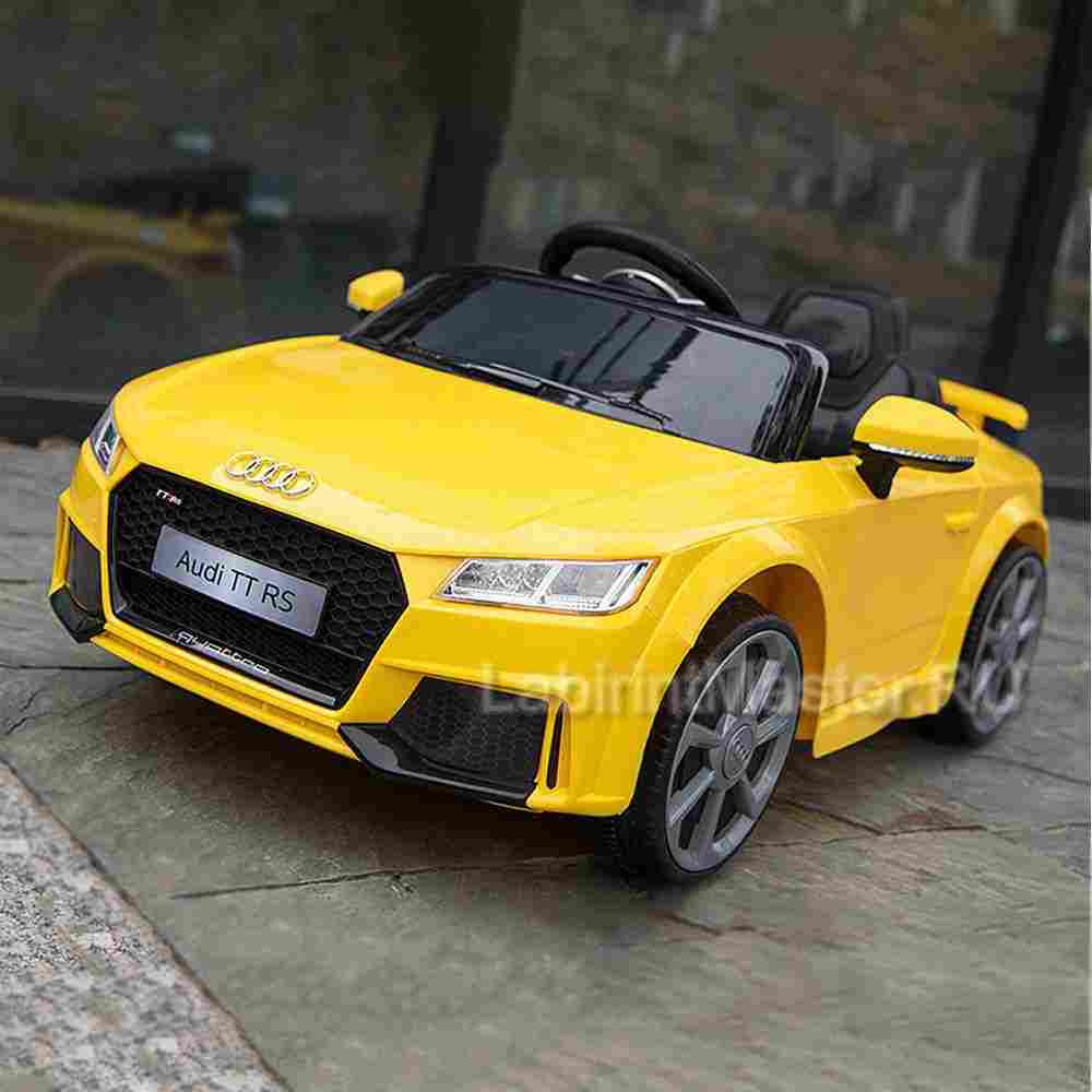 Детский электромобиль "AUDI TTRS" 12V, желтый