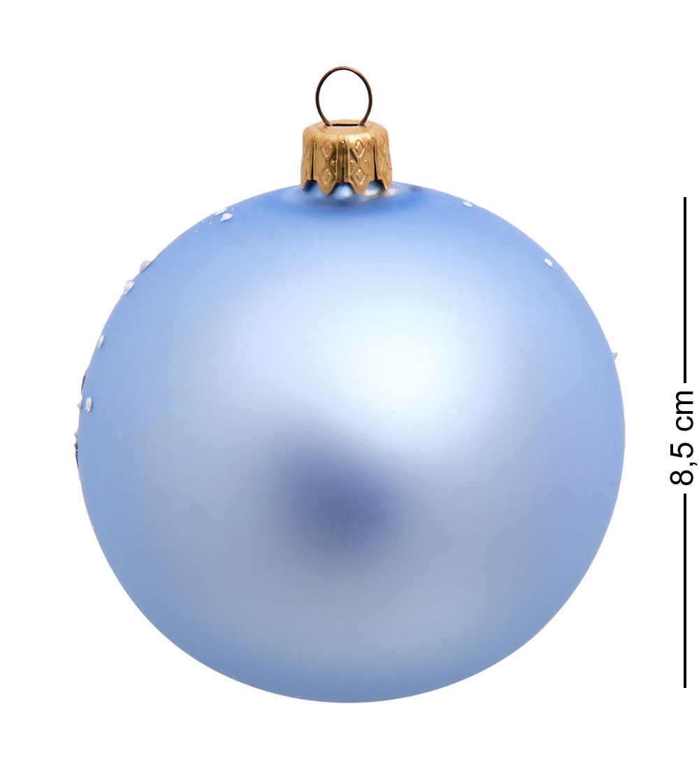 Элита НФШ-1023/1 Ел. украшение Шар «Щенок с подарком» 85 мм голубой