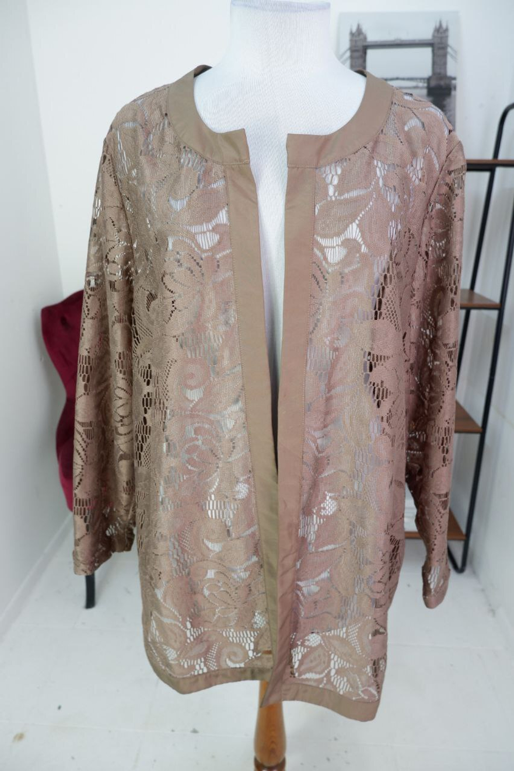 Кардиган ажурный 60 размер