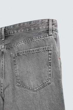 ZARA ДЖИНСЫ FLARE FIT, СЕРЫЙ