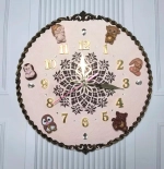 Авторские детские часы с игрушками "Друзья" 30см