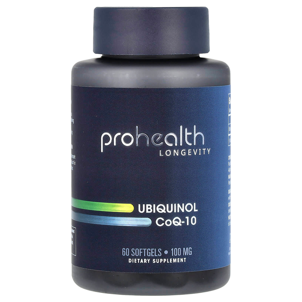 ProHealth Longevity, Убихинол коэнзим Q-10, 100 мг, 60 мягких таблеток