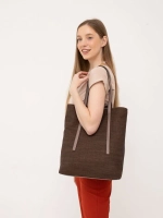 сумка большая через плечо шоппер тканевый