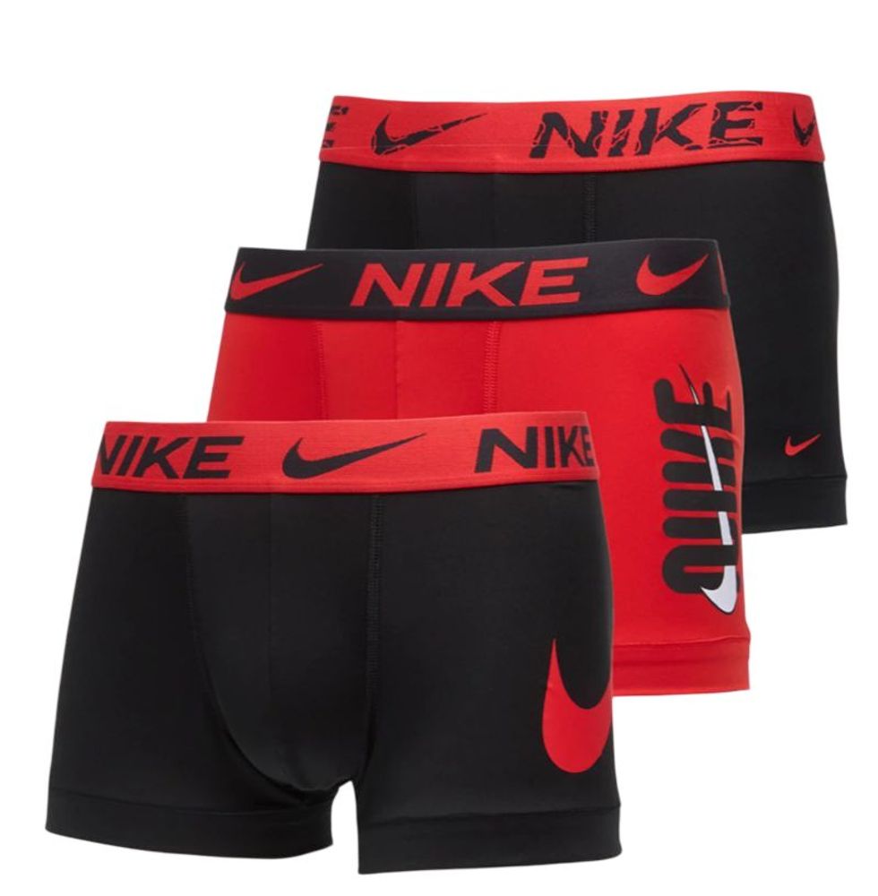 Мужские спортивные боксеры Nike Dri-Fit Essential Micro 3P - black/uni red/black uni red