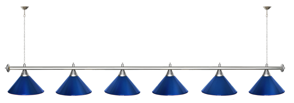 Лампа STARTBILLIARDS 6 пл. (плафоны золотые,штанга золотая,фурнитура золото)