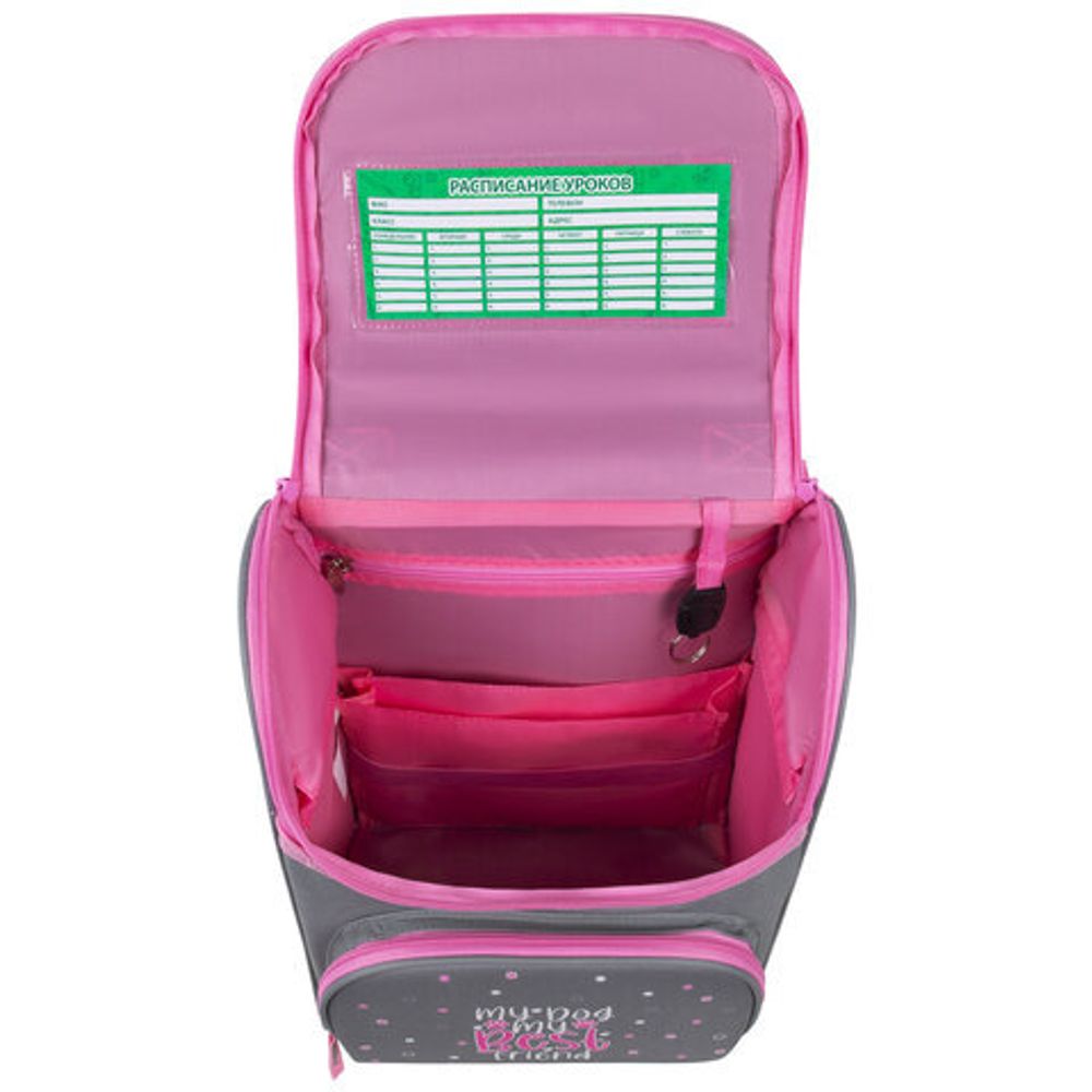 Ранец ПИФАГОР BASIC, 1 отделение, 3 кармана, эргономичная спинка, "Best team", 35х28х18 см, 272050