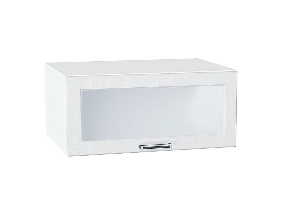 Шкаф верхний горизонтальный остекленный глубокий Прага