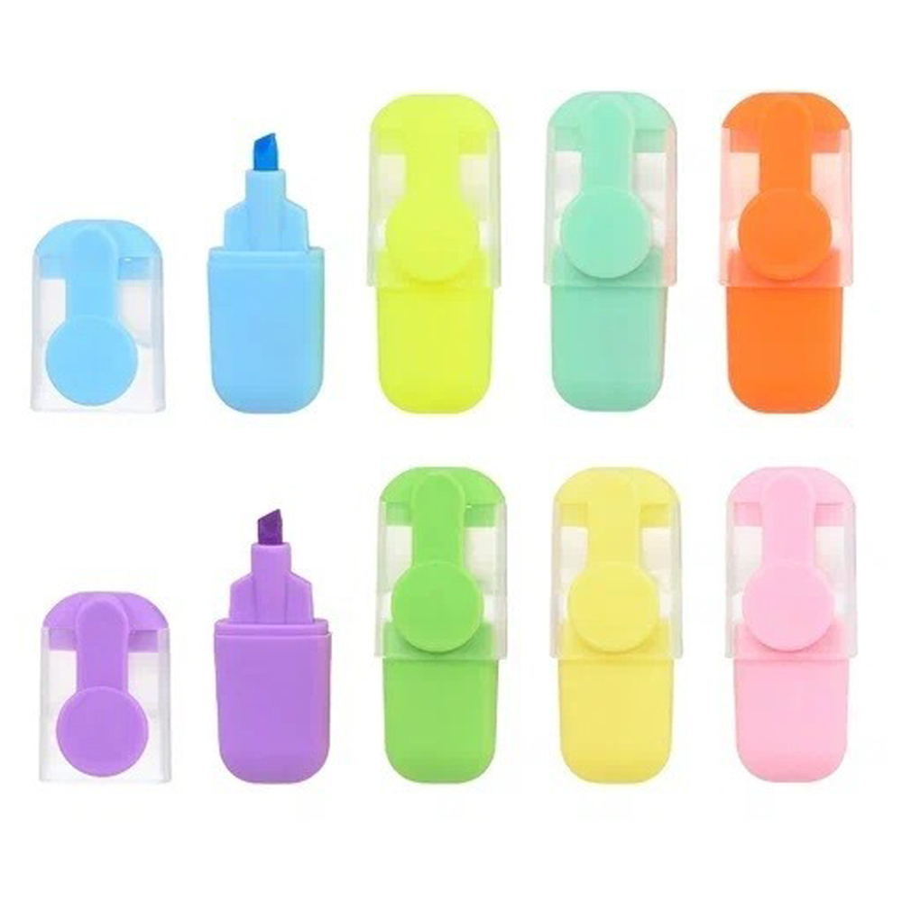 Маркер текстовыделитель Basir, серия "Астронавты", разноцветные, набор 4 шт ассорти