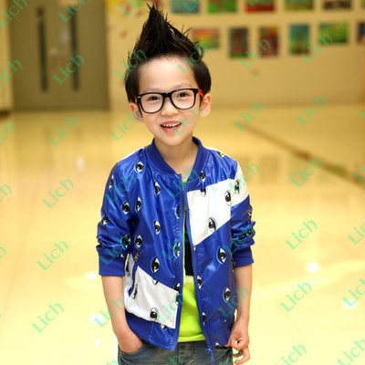 Ветровка детская контрастных цветов с принтами глаз