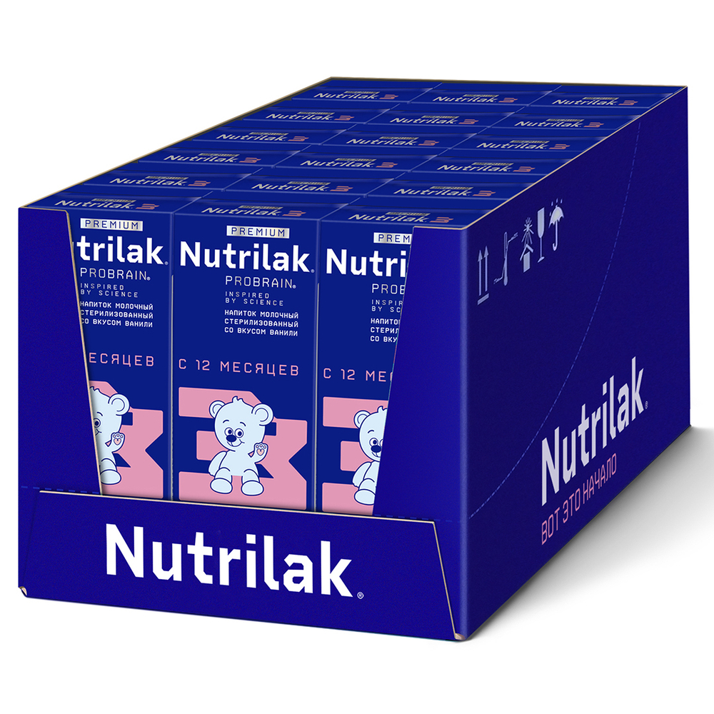 Готовая молочная смесь Nutrilak Premium 3 с 12 месяцев 200мл