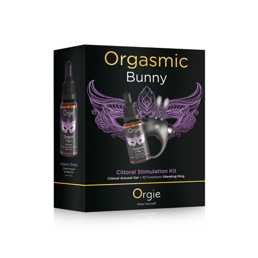 Orgie Vibe! Bunny - Набор с вибрирующим гелем Sexy Vibe и виброкольцом