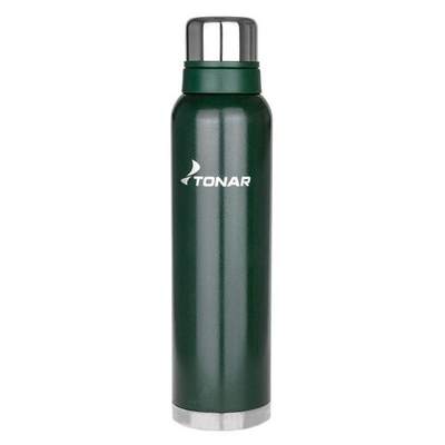 Термос TONAR (HS.TM-057-G) 1000ML с ситечком зеленый (2 крышки-кружки)