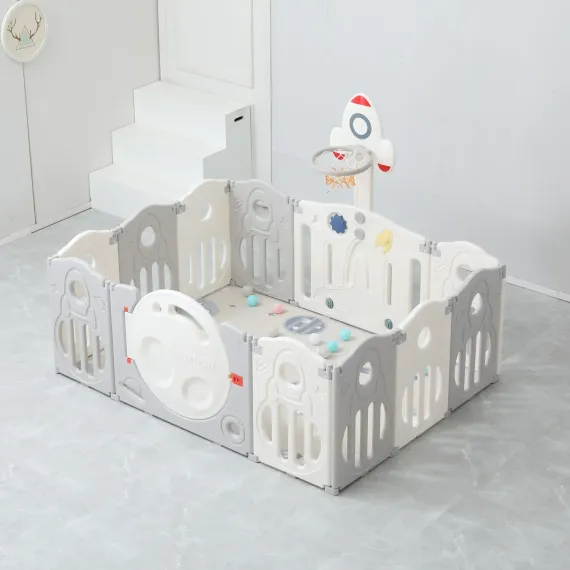 Манеж UNIX Kids Supreme space 160x160 cm grey