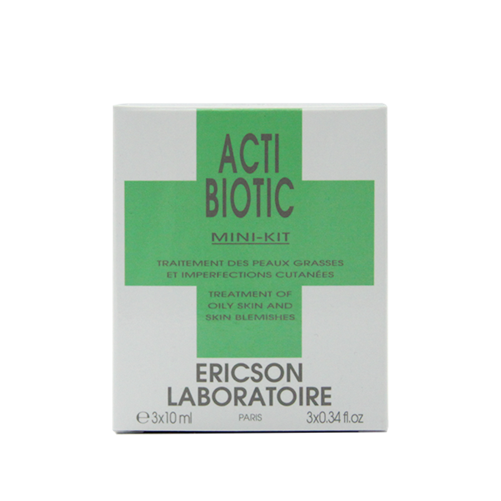 Ericson Laboratoire Мини-набор для решения проблем жирной кожи Mini-Kit Acti-Biotic 10+10+10 мл