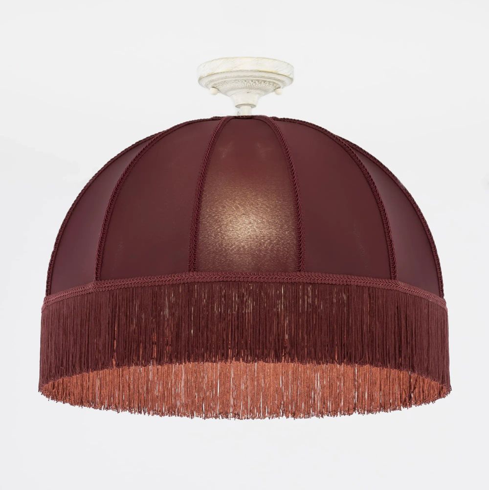 Citilux Базель CL407023 Подвесной светильник патина с красным абажуром