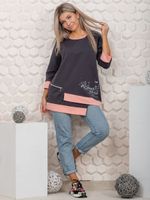 853 Туника "серый/пудра" SveTekst (Акция)