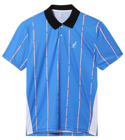 Теннисное поло Australian Ace Polo Shirt With Stripes - blu zaffiro
