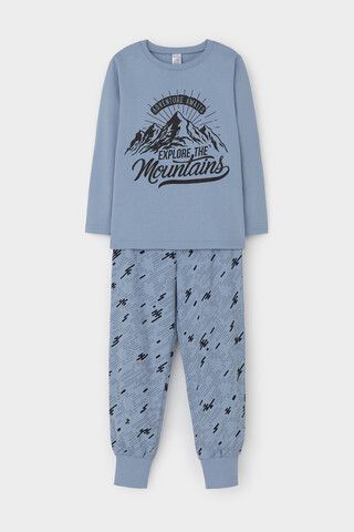 пижама  для мальчика  К 1606/голубой туман,быстрее ветра